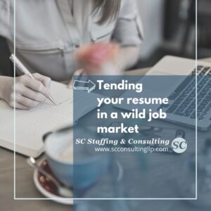Tending your resume